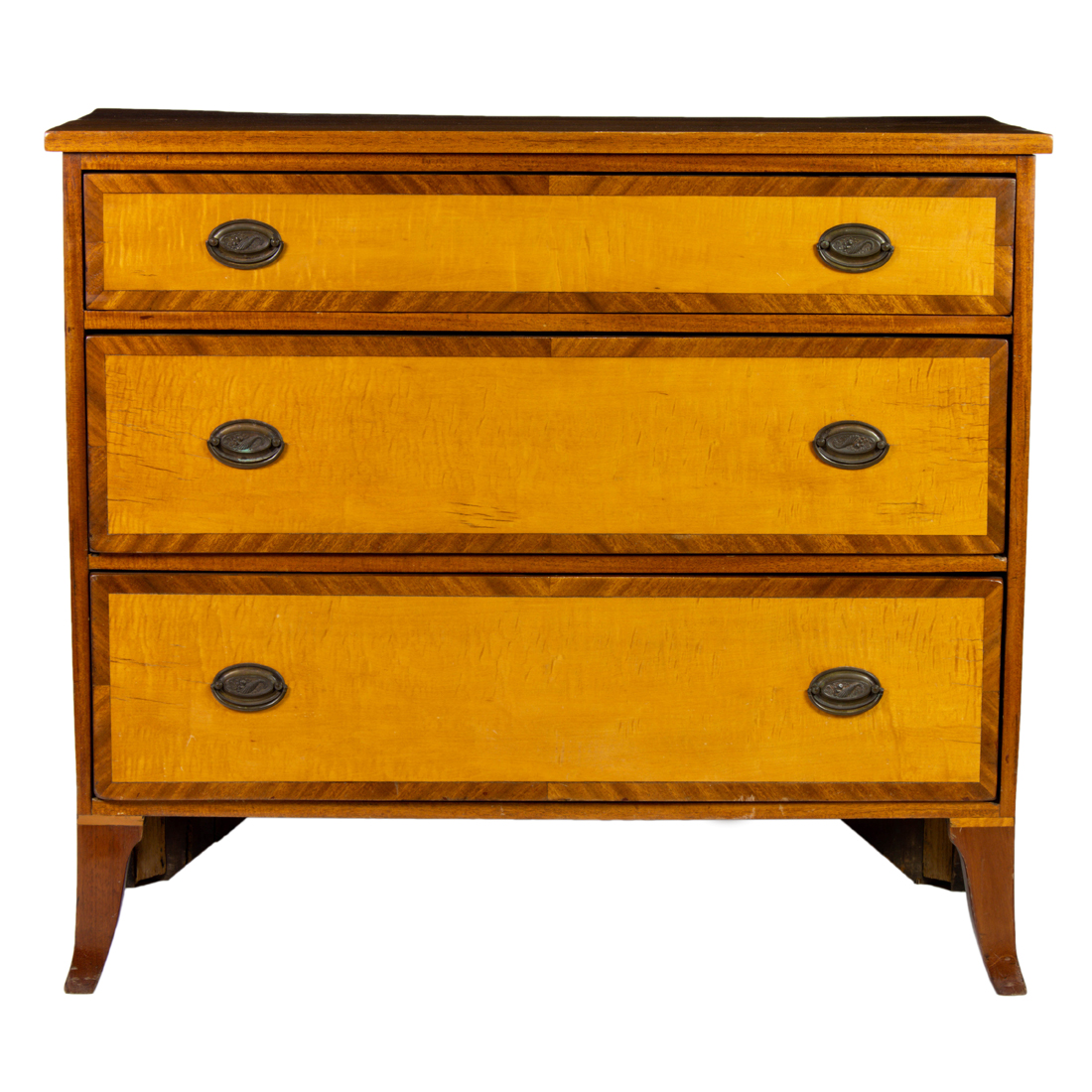 Appraisal: AN EARLY AMERICAN CHERRY AND BIRCH BUREAU ATTRIBUTED TO ASHEL