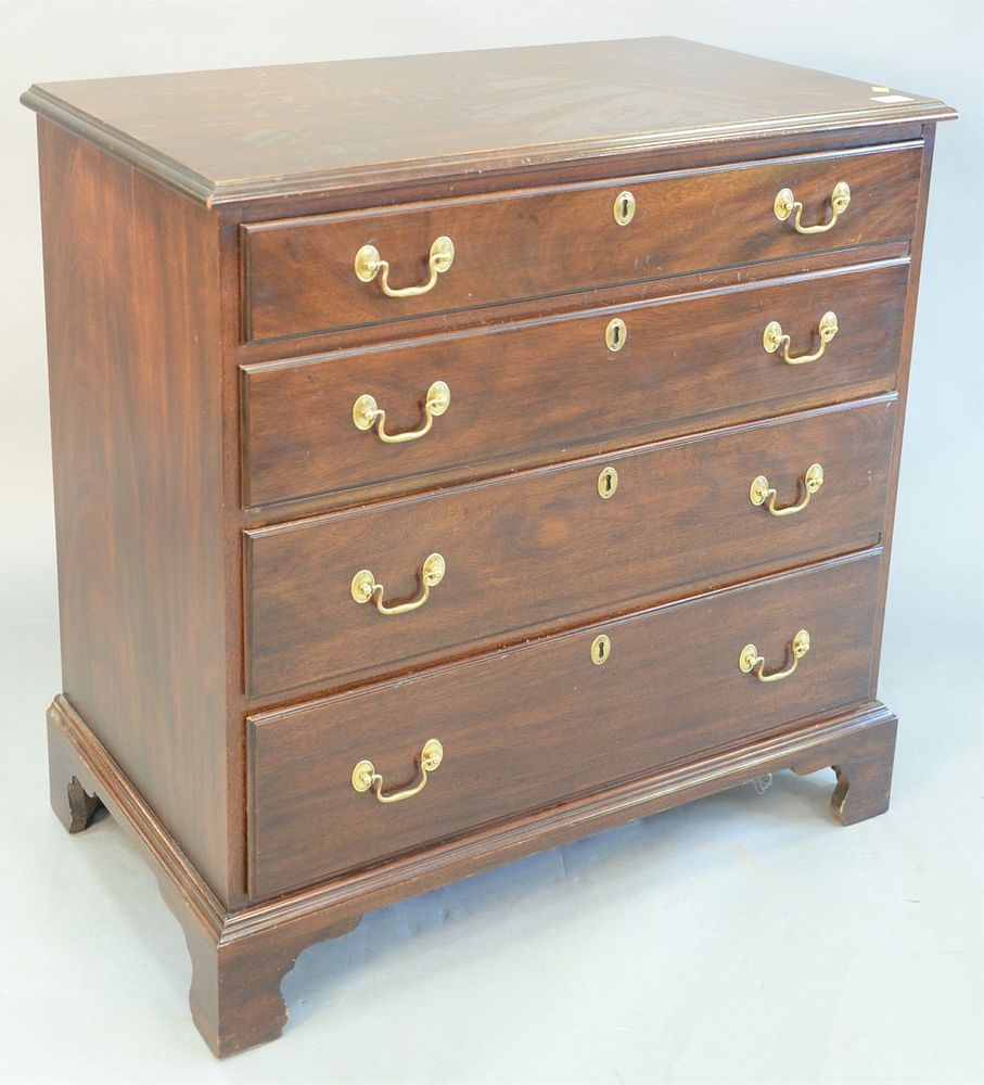 Appraisal: Two Henkel Harris mahogany pieces Chippendale-style chest along with a