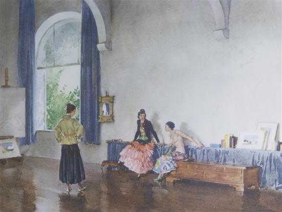 Appraisal: Sir William Russell Flint Scottish - Conservation Piece