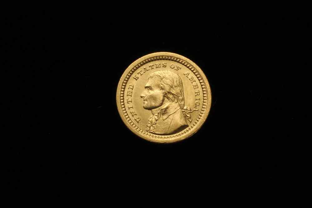 Appraisal: COIN - Louisiana Purchase gold dollar Commemorative Jefferson Head choice