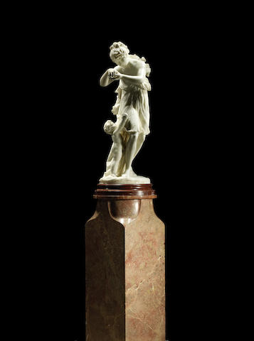 Appraisal: An Italian white marble sculpture entitled 'Le Printemps de la