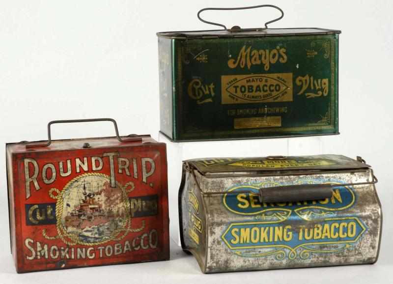 Appraisal: Lot of Tobacco Tins Description Includes Sensation Cut Plug Mayo's