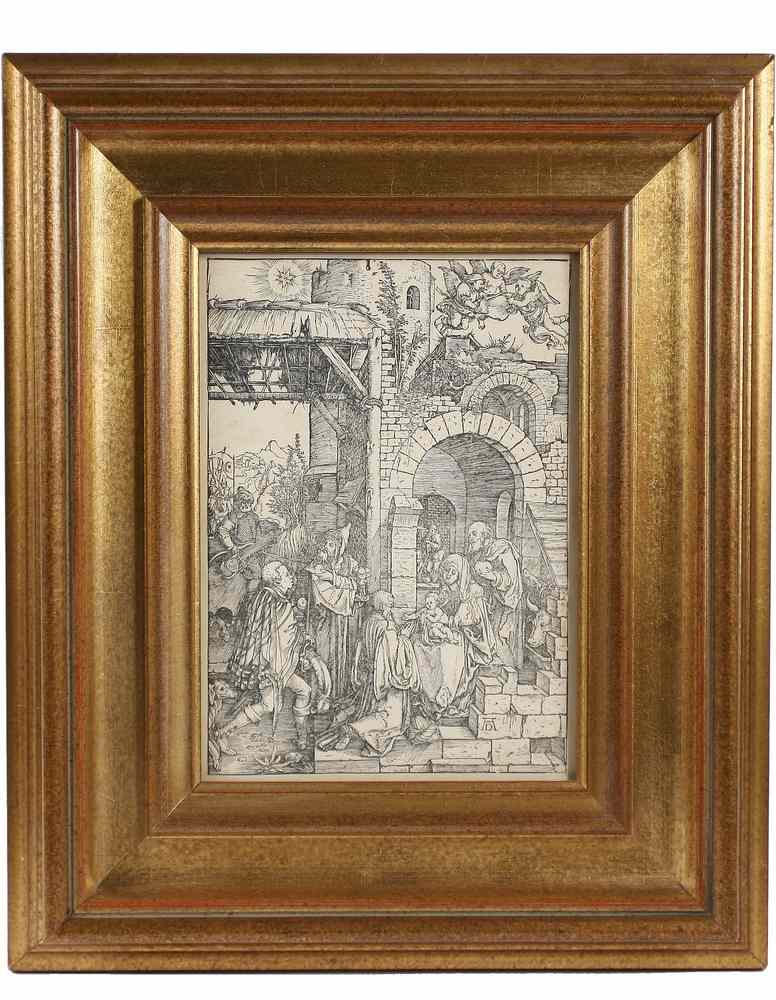 Appraisal: WOODBLOCK - 'Adoration of the Magi' by Albrecht Durer from