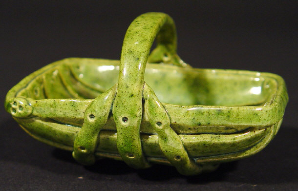 Appraisal: Rye Pottery style Sussex trug decorated in a green glaze