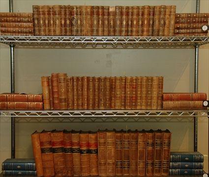 Appraisal: Large Group of Leather-Bound Books