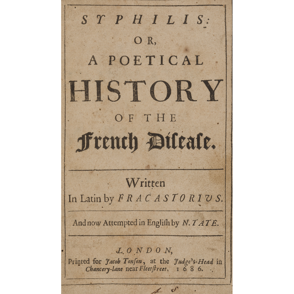 Appraisal: Fracostoro Girolamo Syphilis or A Poetical History of the French