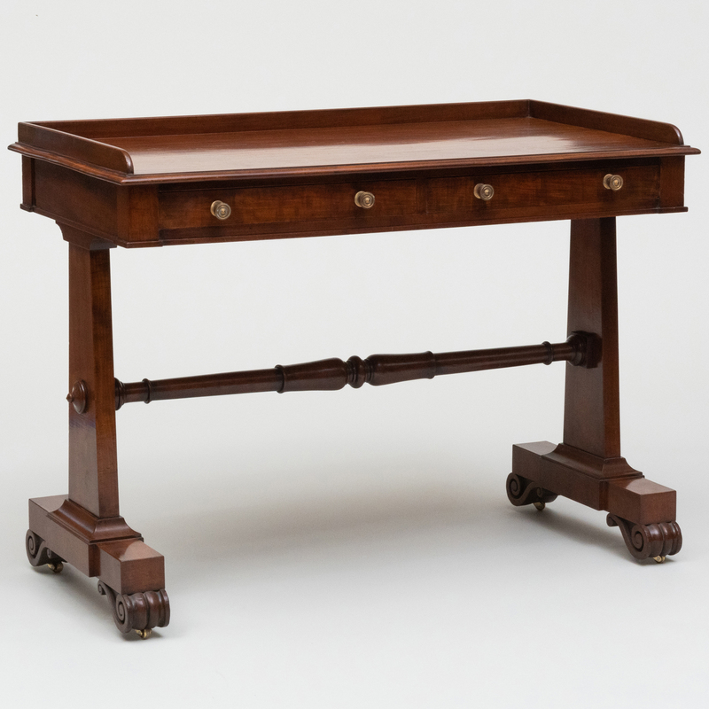 Appraisal: George IV Mahogany Writing Table x x in Condition In