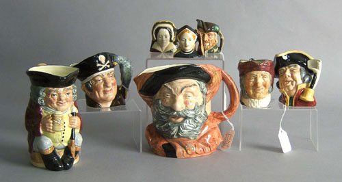 Appraisal: Eight Royal Doulton toby mugs