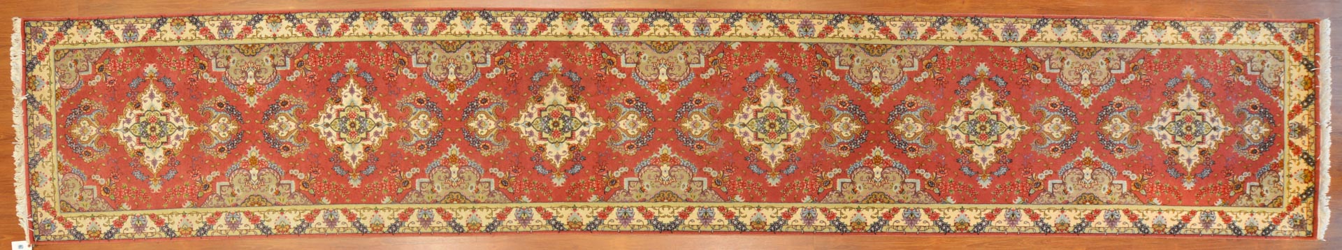 Appraisal: Persian Tabriz runner approx x Iran modern Condition Silk inlay