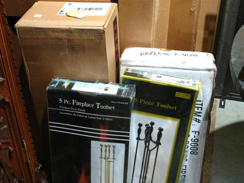 Appraisal: ASSORTED FIRE TOOL SETS IN UNOPENED BOXES