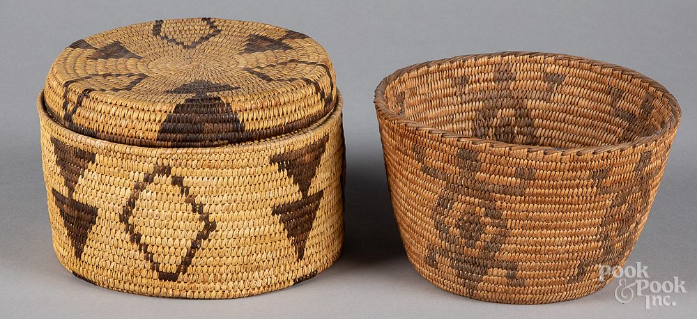 Appraisal: Two southwestern Indian coiled baskets Two southwestern Indian coiled baskets