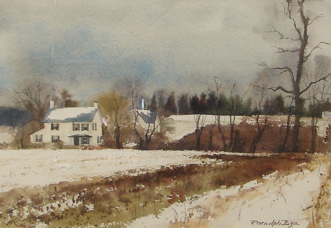 Appraisal: Ranulph Bye Fields of Bedminster dated November watercolor x sight