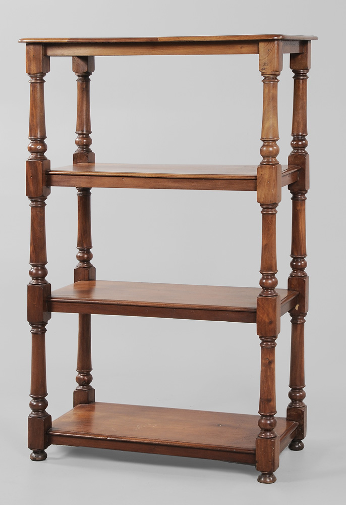 Appraisal: Regency Style Mahogany Four-Tier Server British th th century -