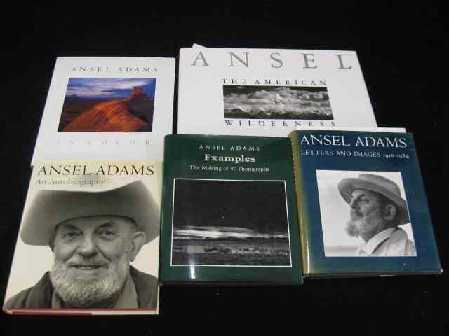 Appraisal: Ansel Adams Books ''The American Wilderness'' ''Examples'' autographed ''Letters Images''