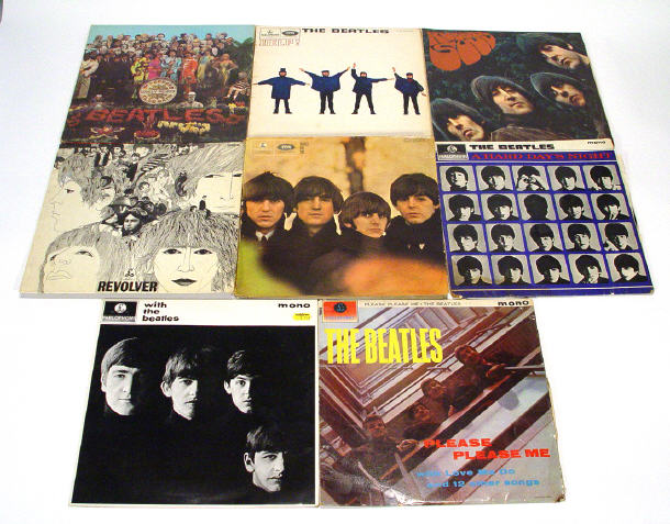 Appraisal: Eight mixed Beatles LP's