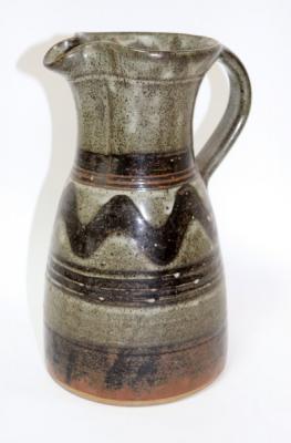 Appraisal: John Jelfs a stoneware jug iron slip designs under an