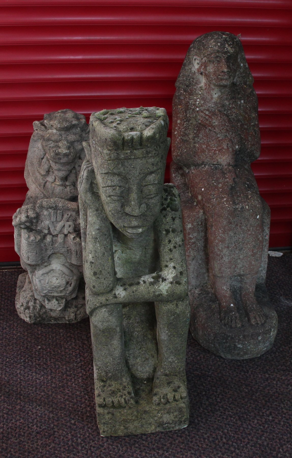 Appraisal: A quantity of garden statuary