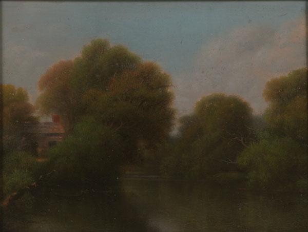 Appraisal: Mid to late nineteenth century American oil on board in