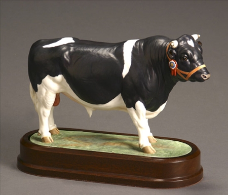 Appraisal: Royal Worcester British Friesian Bull Modelled by Doris Lindner Circa