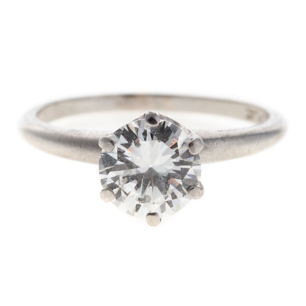 Appraisal: A Platinum ct Diamond Engagement Ring platinum solitaire engagement ring