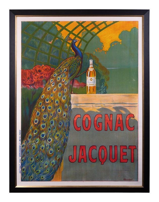 Appraisal: A French Poster for Cognac Jacquet by Bouchet Height x