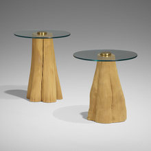 Appraisal: Steven Chase OCCASIONAL TABLES SET OF TWO USA c pine