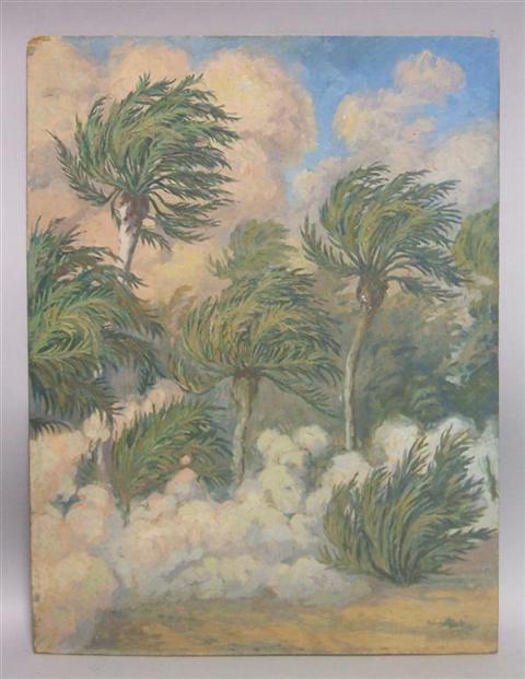 Appraisal: RENE POTTIER FRENCH th CENTURY COMING OF THE SAND STORM