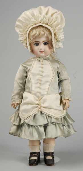 Appraisal: Beautiful French Bisque Doll with Closed Mouth Description Lovely bisque