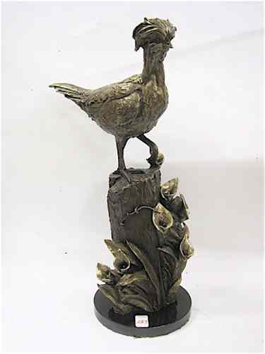 Appraisal: RIP CASWELL TROUTDALE OREGON ORIGINAL BRONZE WILDLIFE SCULPTURE ''Boo Boo''