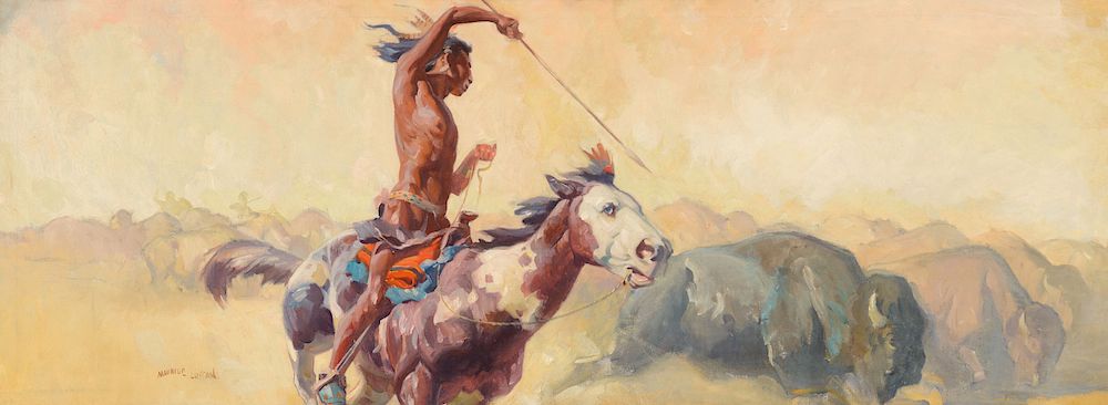 Appraisal: Maurice Logan - The Buffalo Hunter circa Exclusive on Bidsquare