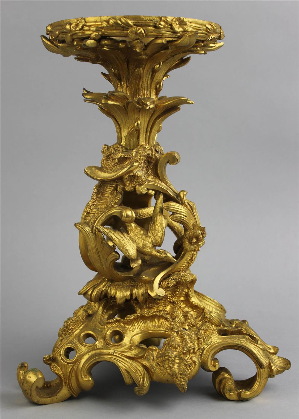 Appraisal: LOUIS XV STYLE GILT BRONZE CENTERPIECE late th Century the