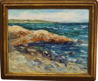 Appraisal: Amy B Nash th C Impressionist Coastal Scene Amy B