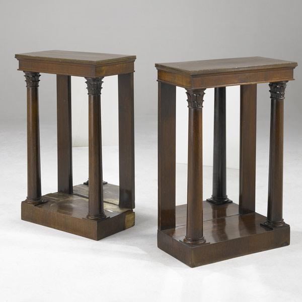 Appraisal: PAIR OF ENGLISH EMPIRE PIER TABLES Ca x x