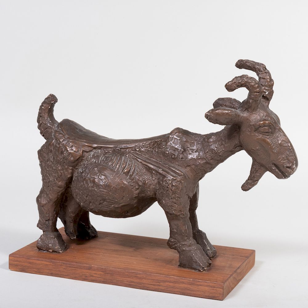 Appraisal: After Pablo Picasso - She Goat Bronze over composition signed