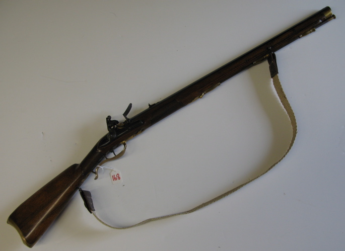 Appraisal: COULAUX FRERS BLACK POWDER FLINTLOCK RIFLE caliber rifled octagonal barrel