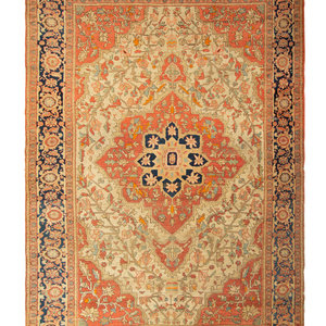 Appraisal: A Heriz Wool Rug th Century feet inches x feet