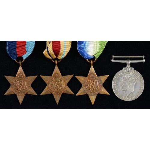 Appraisal: - Star Atlantic Star Africa Star and War Medal card