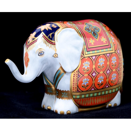 Appraisal: A Royal Crown Derby Baby Elephant paperweight commissioned by Mulberry