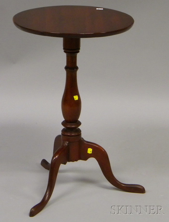 Appraisal: Federal Circular-top Cherry Candlestand dia in