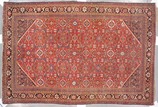 Appraisal: A Mahal carpet approximate width ft in approximate length ft