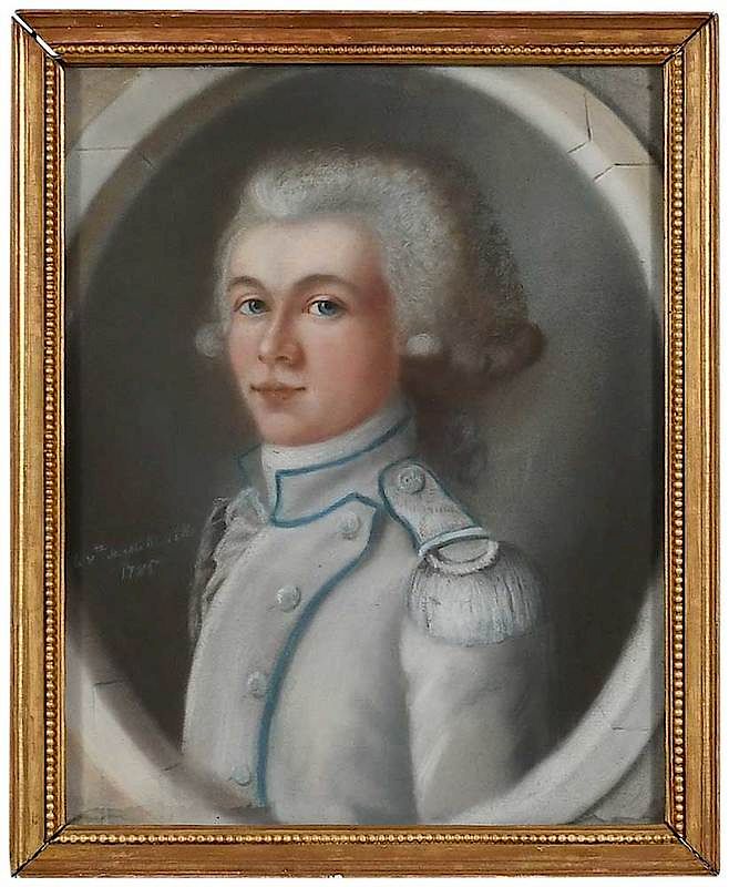 Appraisal: French School th century Portrait of an Officer inscribed left