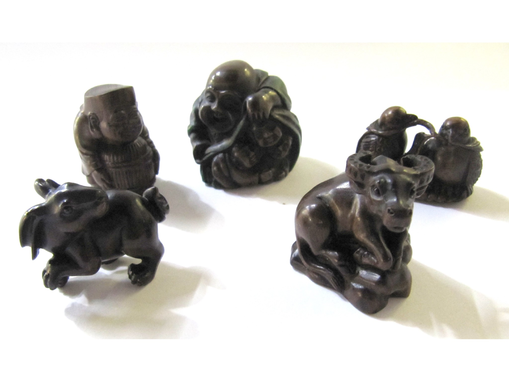 Appraisal: A lot comprising five assorted Japanese netsuke