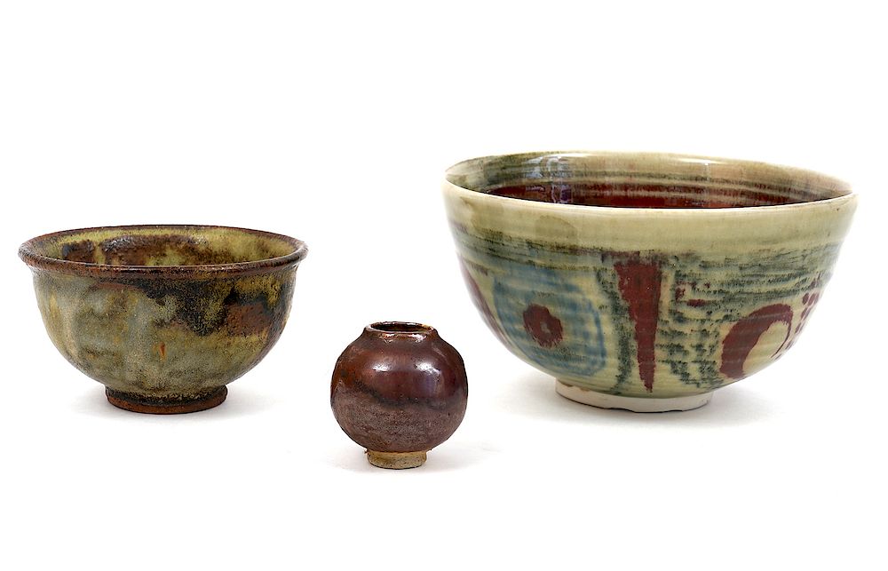 Appraisal: Pieces of Eileen Hazell Pottery bowls by Eileen Hazell and