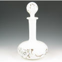 Appraisal: Nice stoppered bottle in milk or ivory glass with old