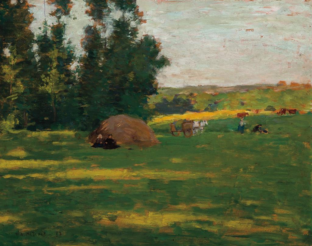 Appraisal: WILLARD LEROY METCALF American - Lengthening Shadows No Resting at