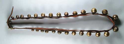 Appraisal: OLD SET OF SLEIGH BELLS bells ranging from - to