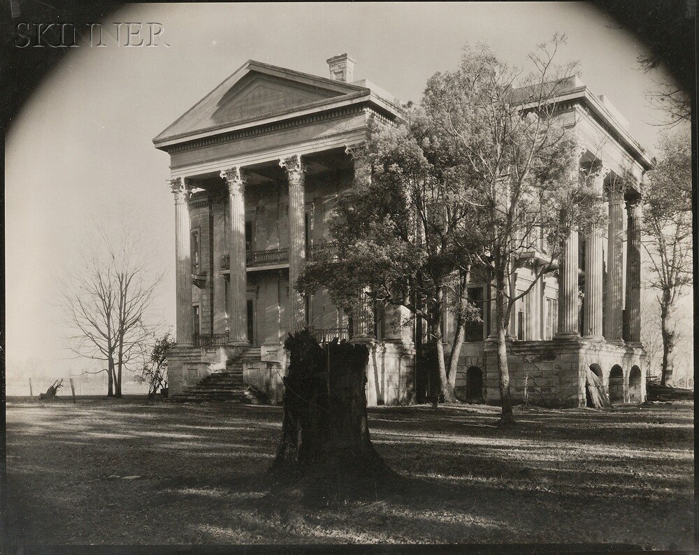 Appraisal: Walker Evans American - Belle Grove Plantation with Tree Stump