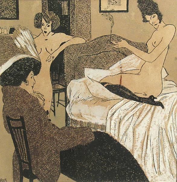 Appraisal: French School th Century Ladies in a boudoir signed 'Cris'