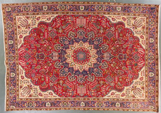 Appraisal: Tabriz carpet Iran modern x