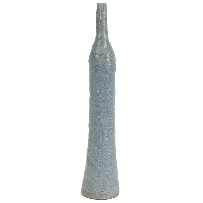 Appraisal: Raymor bottle Italy ceramic form with thick light blue glaze